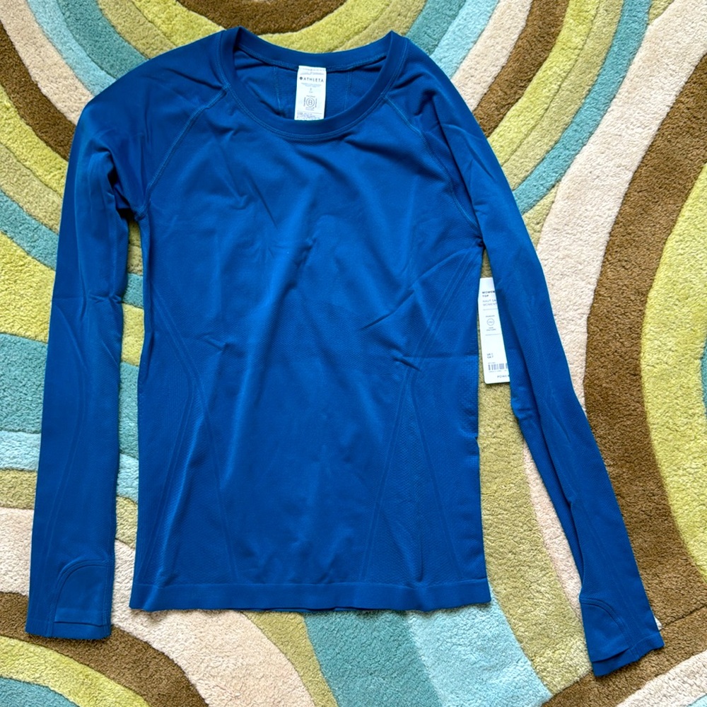 Athleta Momentum Seamless Long-sleeve Top - size Small (NWT)
